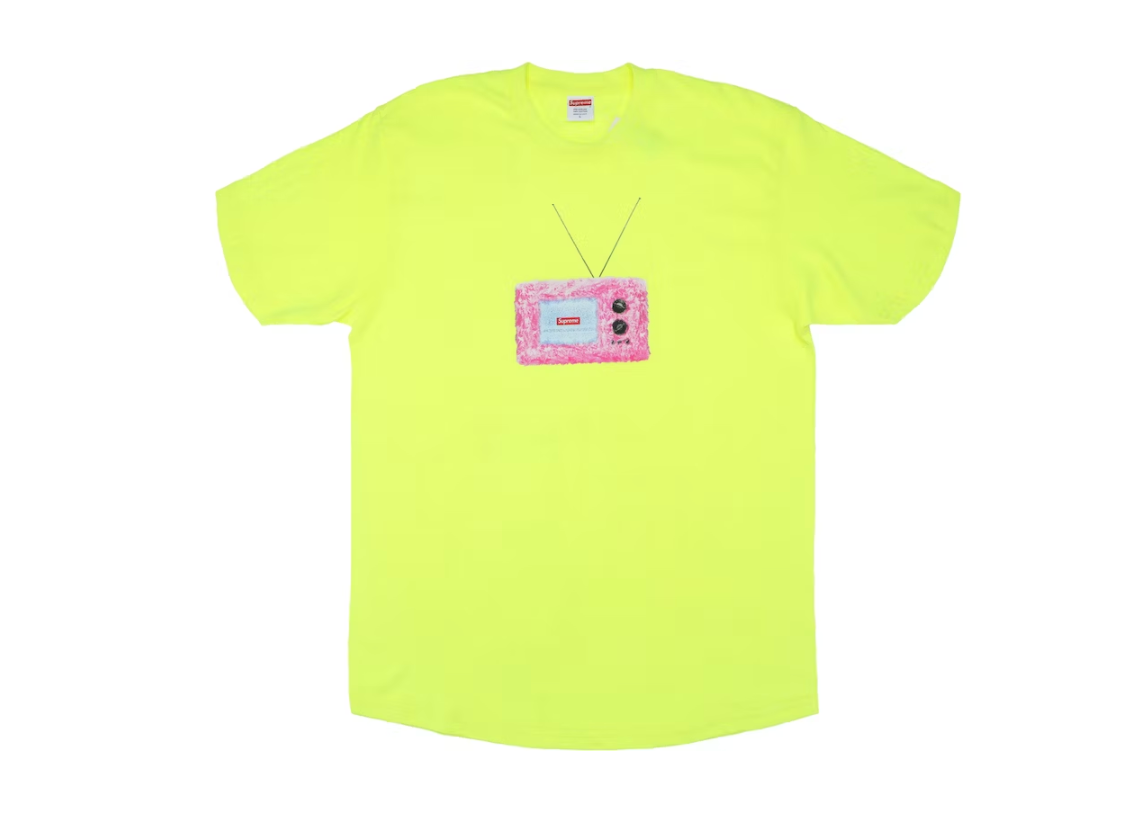 Supreme TV Tee Bright Yellow – Rundown LA