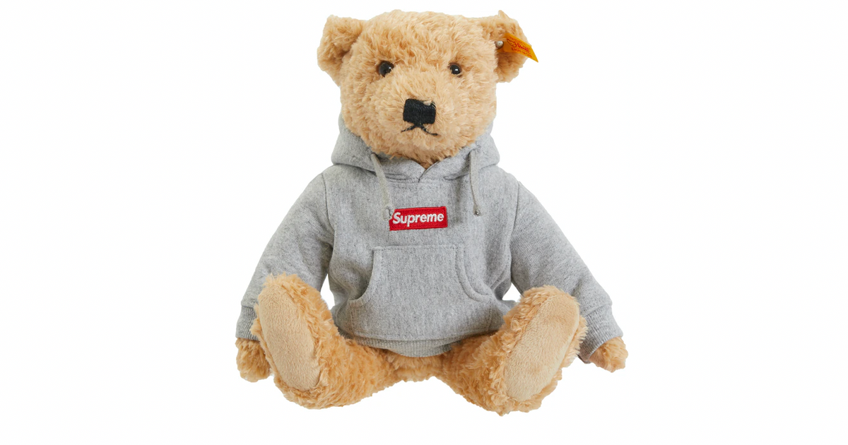 Supreme Steiff Bear Heather Grey