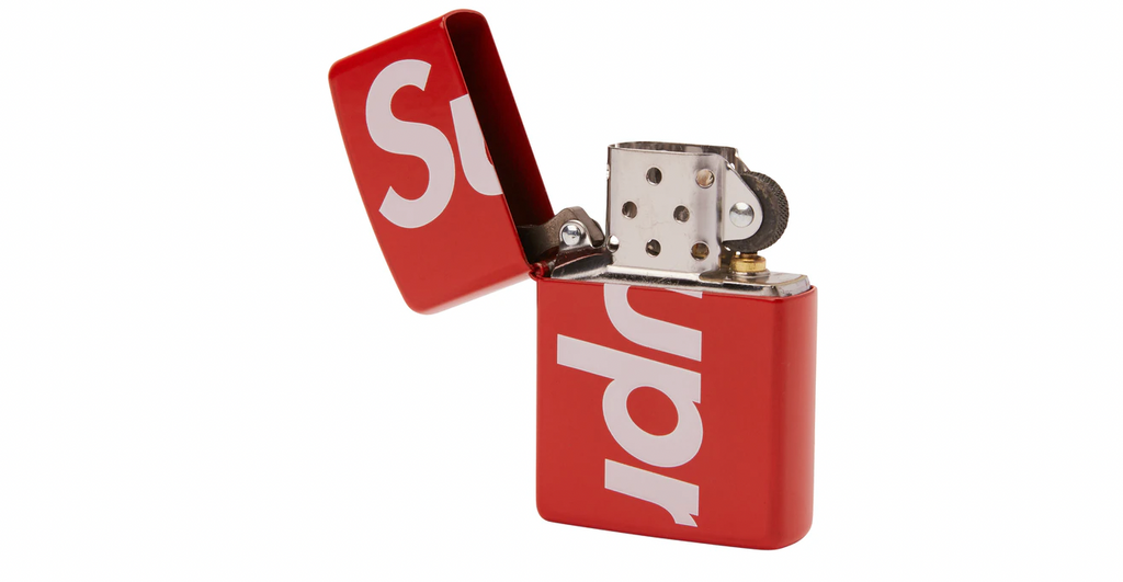 Supreme Logo Zippo Red