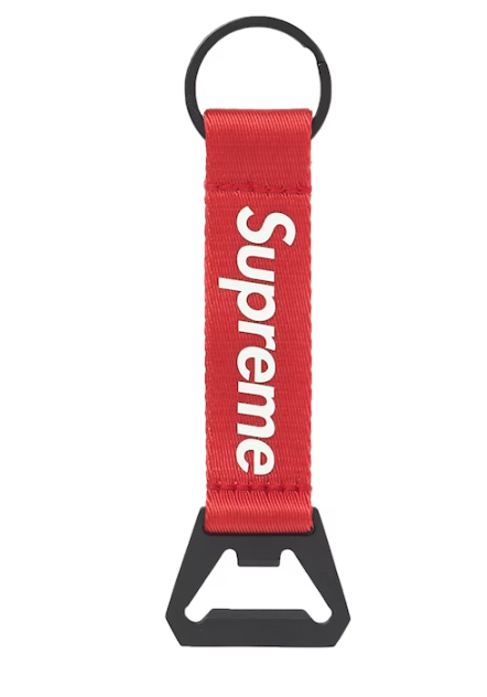 Supreme Bottle Opener Webbing Keychain Red – Rundown LA