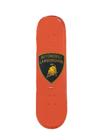 Supreme Automobili Lamborghini Skateboard Deck Orange – Rundown LA