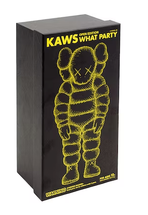 KAWS What Party Vinyl Figure Yellow – Rundown LA