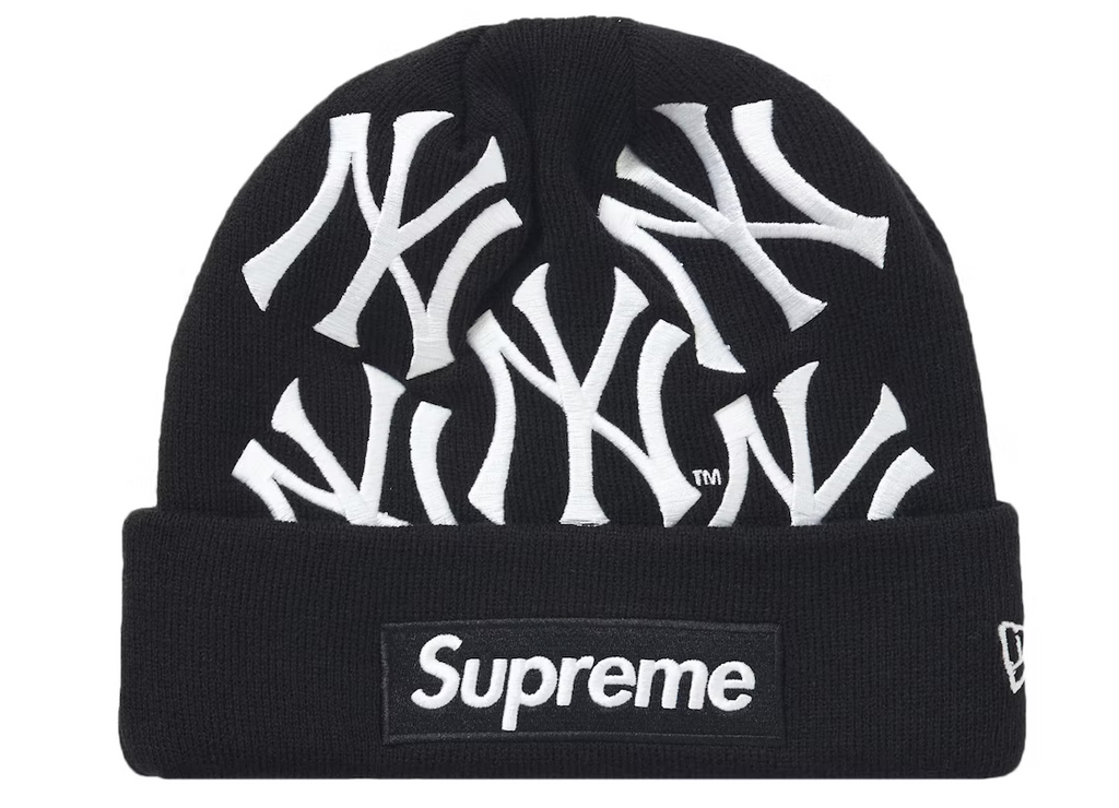 Supreme New York Yankees Box Logo Beanie - Black